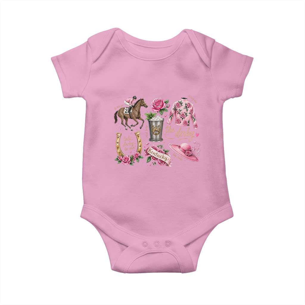 Horse Racing Derby Day Baby Onesie Doodles Funny Silks Jockey