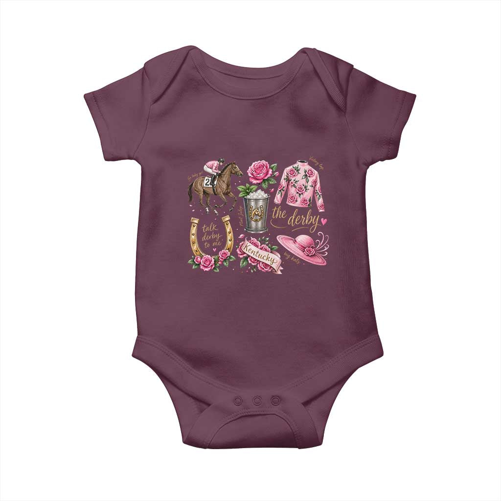Horse Racing Derby Day Baby Onesie Doodles Funny Silks Jockey