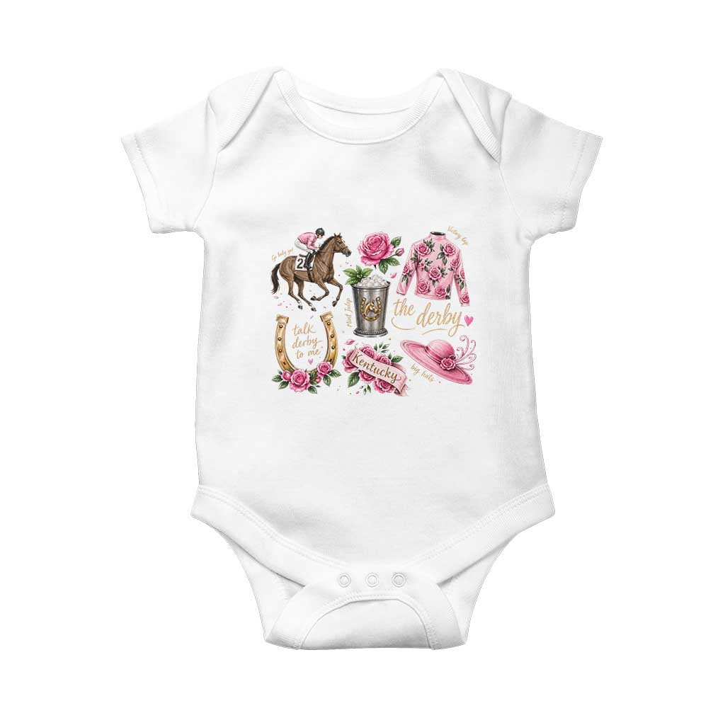 Horse Racing Derby Day Baby Onesie Doodles Funny Silks Jockey