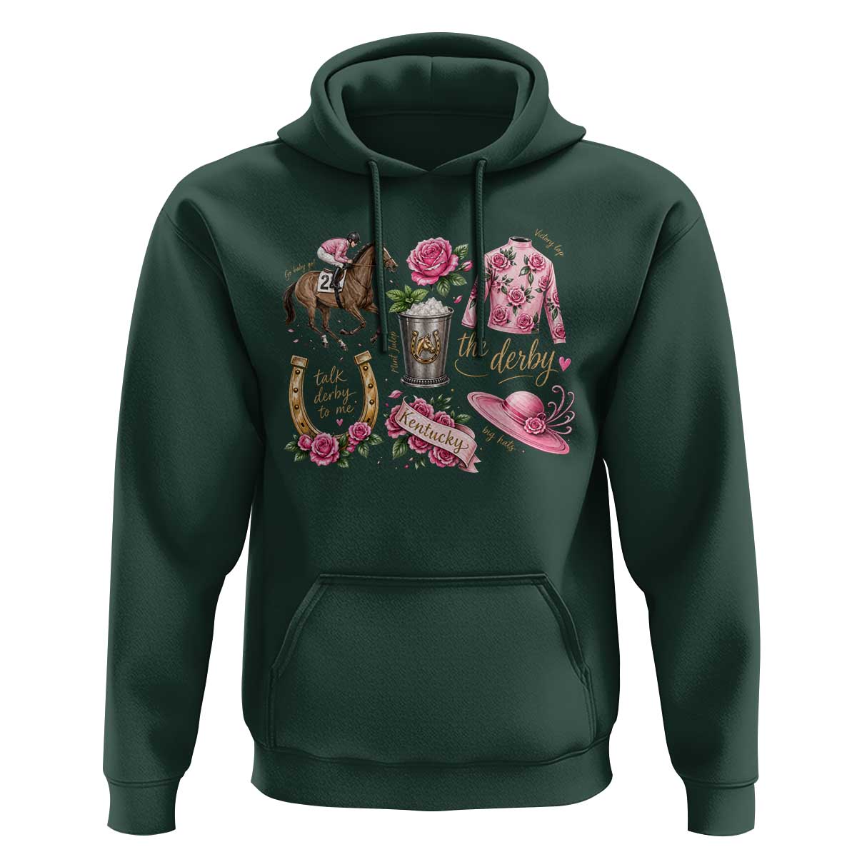 Horse Racing Derby Day Hoodie Doodles Funny Silks Jockey