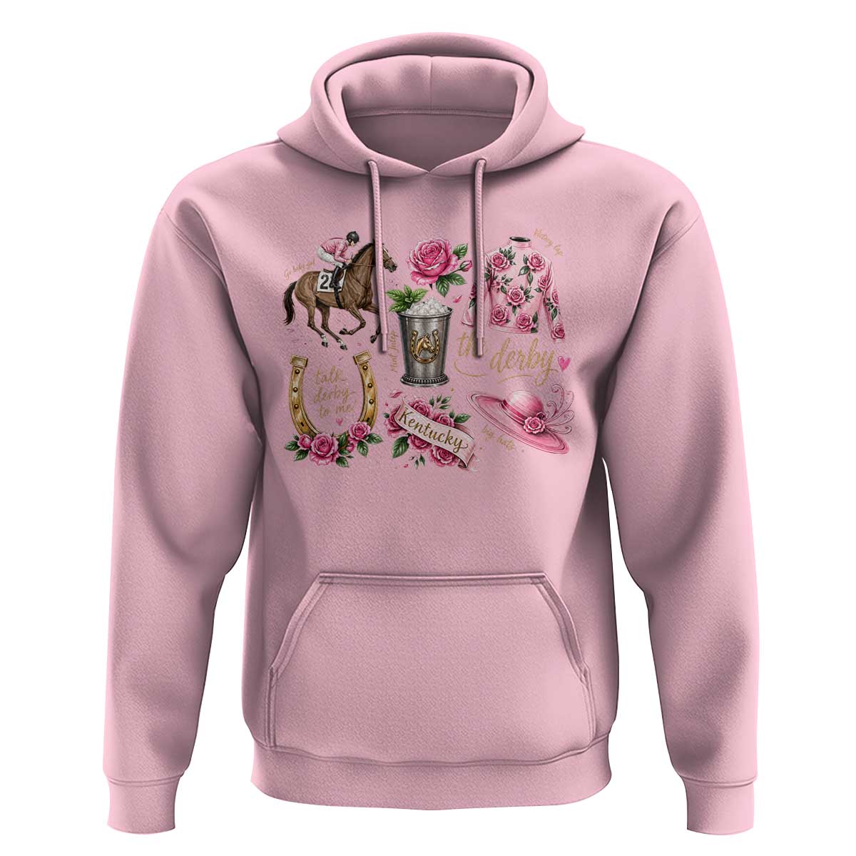 Horse Racing Derby Day Hoodie Doodles Funny Silks Jockey