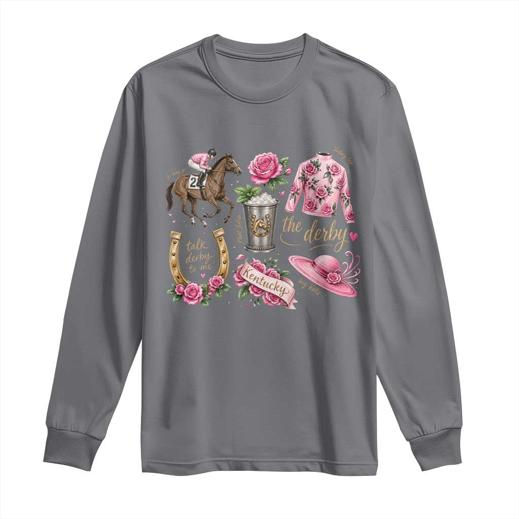Horse Racing Derby Day Long Sleeve Shirt Doodles Funny Silks Jockey