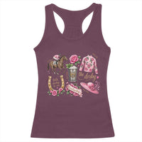 Horse Racing Derby Day Racerback Tank Top Doodles Funny Silks Jockey