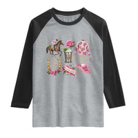 Horse Racing Derby Day Raglan Shirt Doodles Funny Silks Jockey
