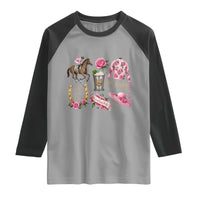 Horse Racing Derby Day Raglan Shirt Doodles Funny Silks Jockey