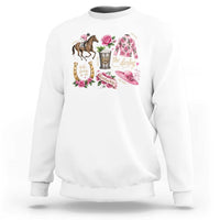 Horse Racing Derby Day Sweatshirt Doodles Funny Silks Jockey
