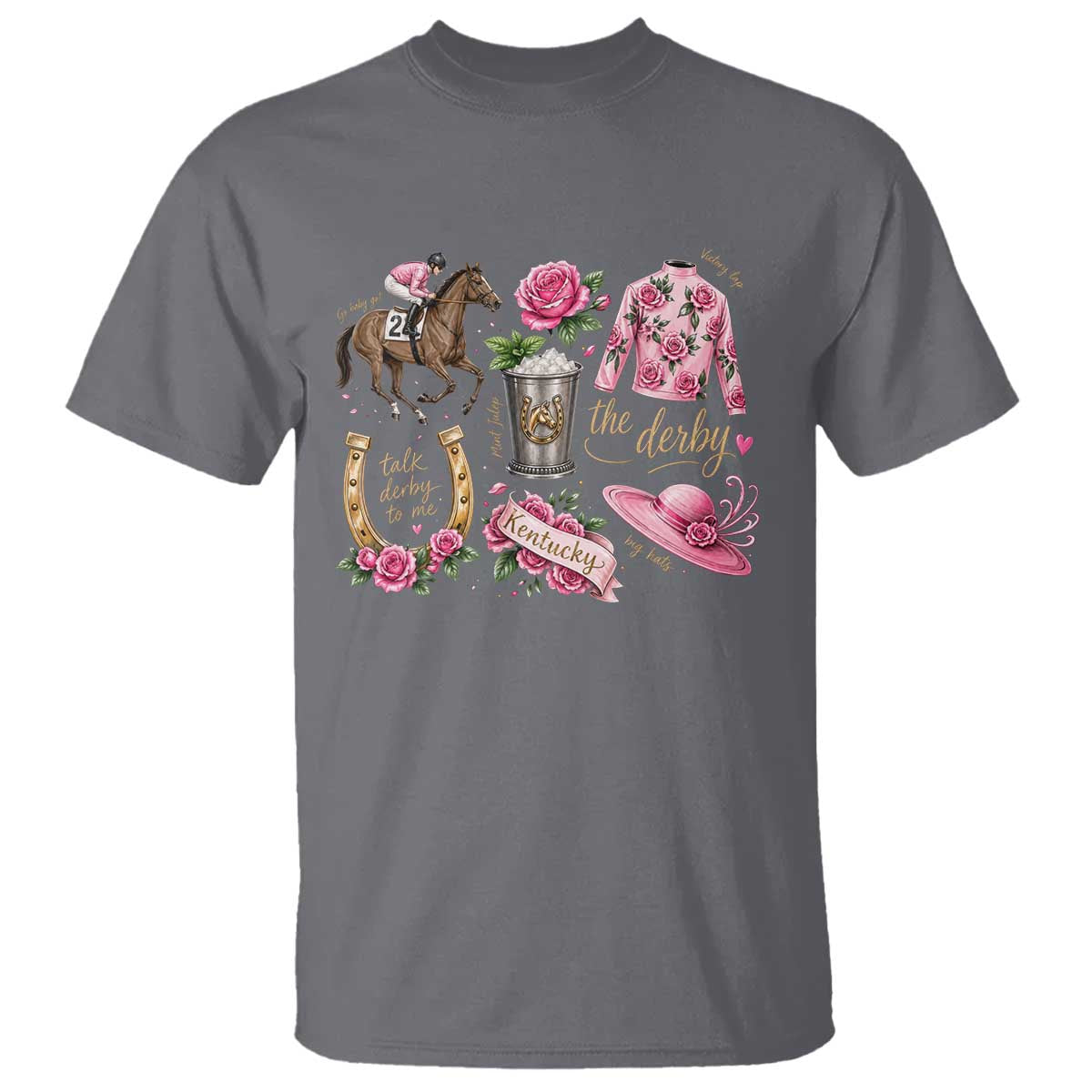 Horse Racing Derby Day T Shirt Doodles Funny Silks Jockey