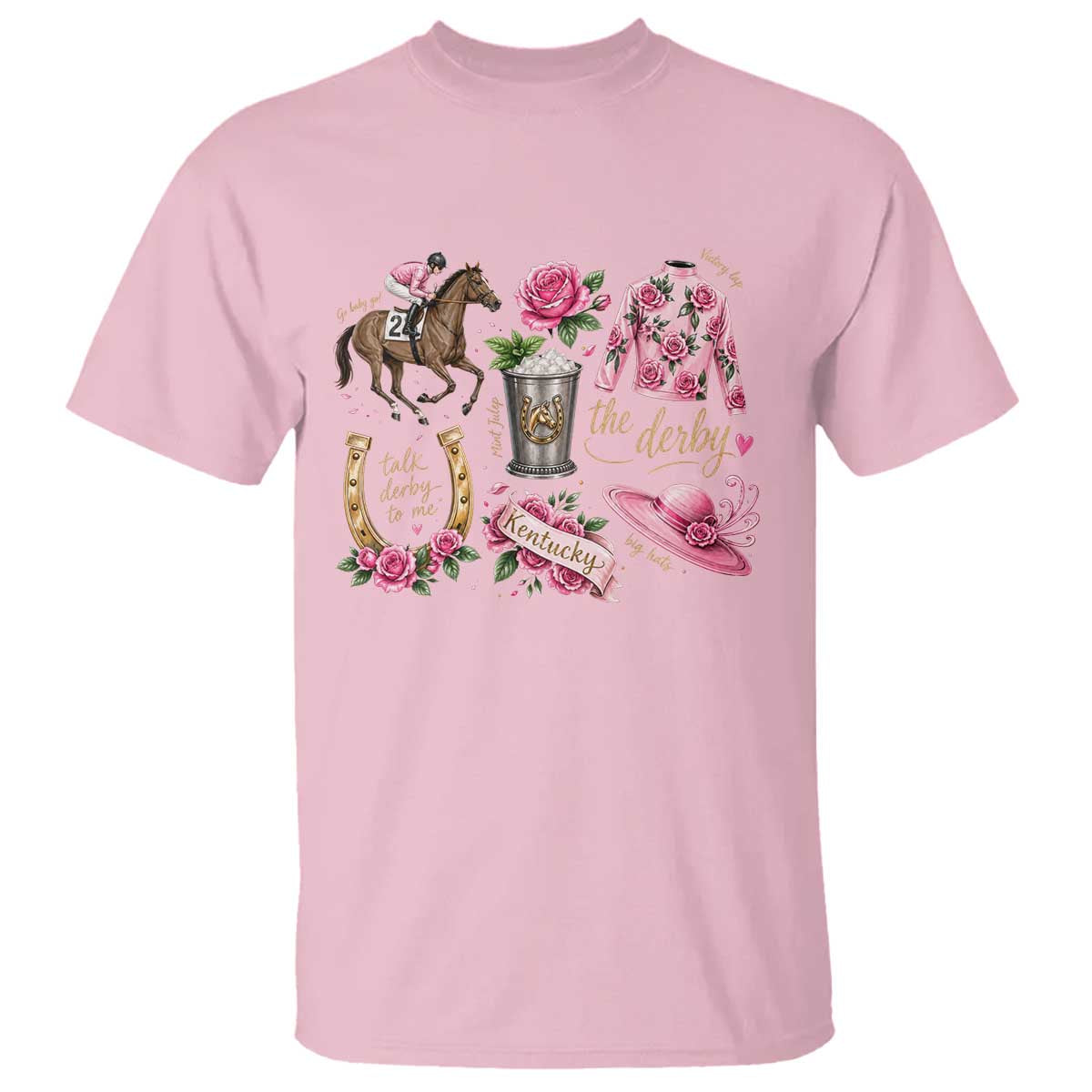 Horse Racing Derby Day T Shirt Doodles Funny Silks Jockey