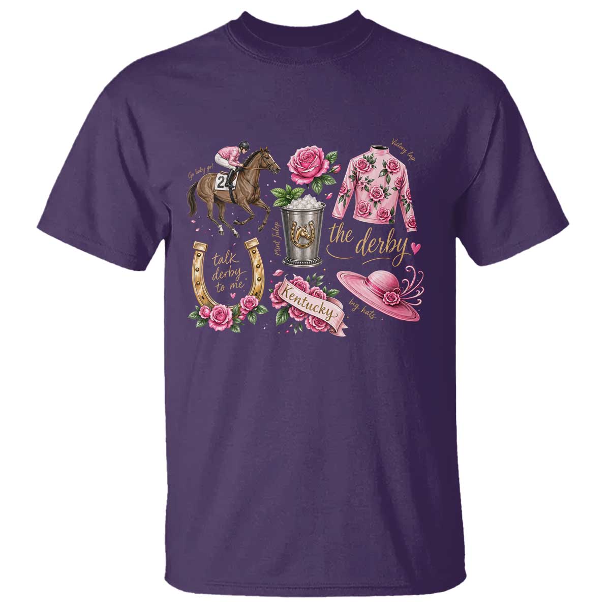 Horse Racing Derby Day T Shirt Doodles Funny Silks Jockey
