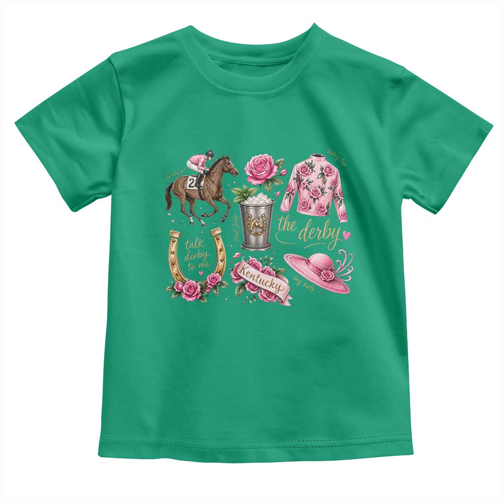Horse Racing Derby Day Toddler T Shirt Doodles Funny Silks Jockey
