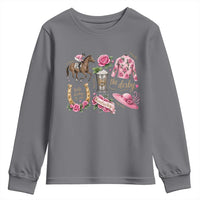 Horse Racing Derby Day Youth Sweatshirt Doodles Funny Silks Jockey