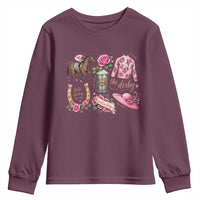 Horse Racing Derby Day Youth Sweatshirt Doodles Funny Silks Jockey