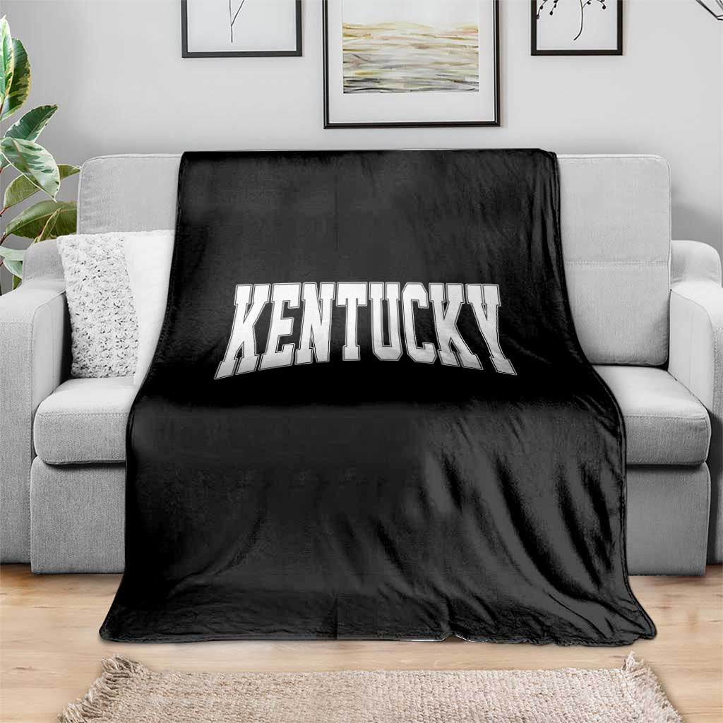 Kentucky Throw Blanket Retro Varsity Kentucky Lover KY State