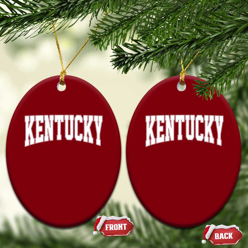 Kentucky Ceramic Ornament Retro Varsity Kentucky Lover KY State
