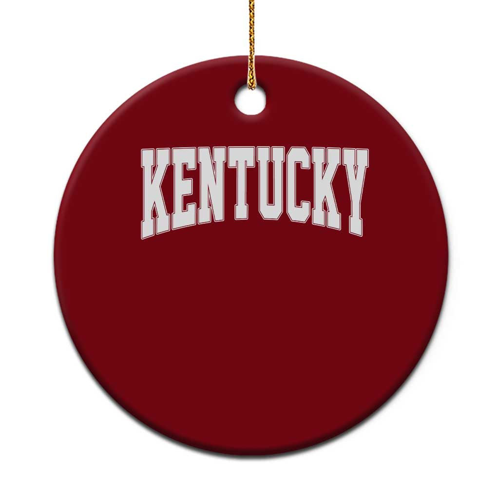 Kentucky Ceramic Ornament Retro Varsity Kentucky Lover KY State