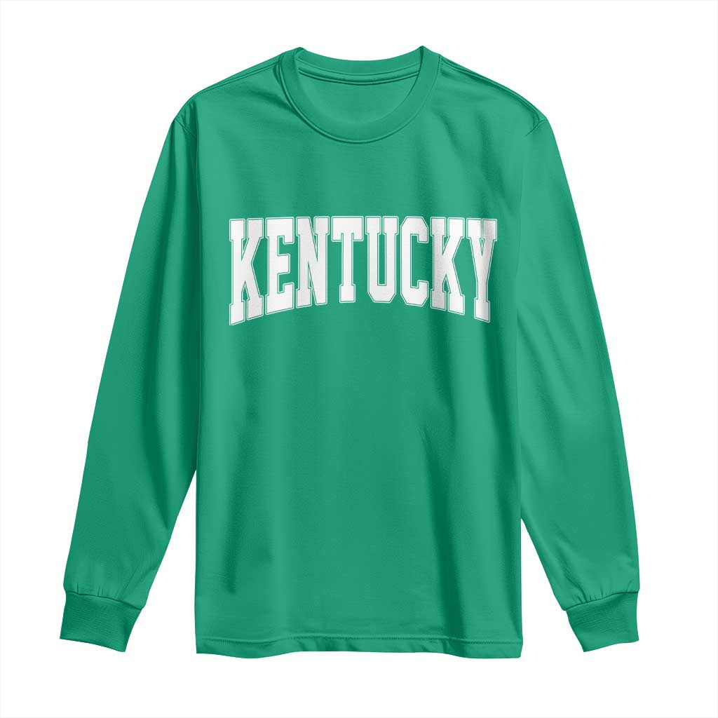 Kentucky Long Sleeve Shirt Retro Varsity Kentucky Lover KY State