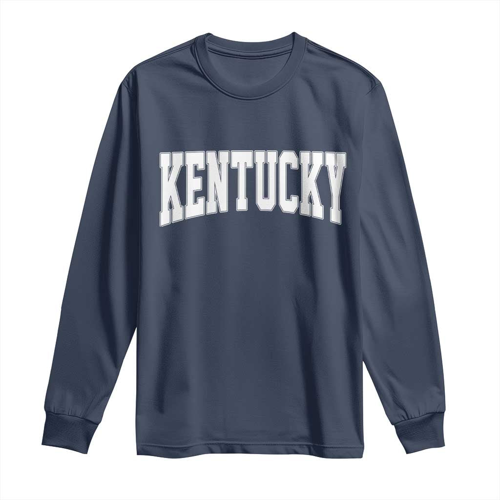 Kentucky Long Sleeve Shirt Retro Varsity Kentucky Lover KY State