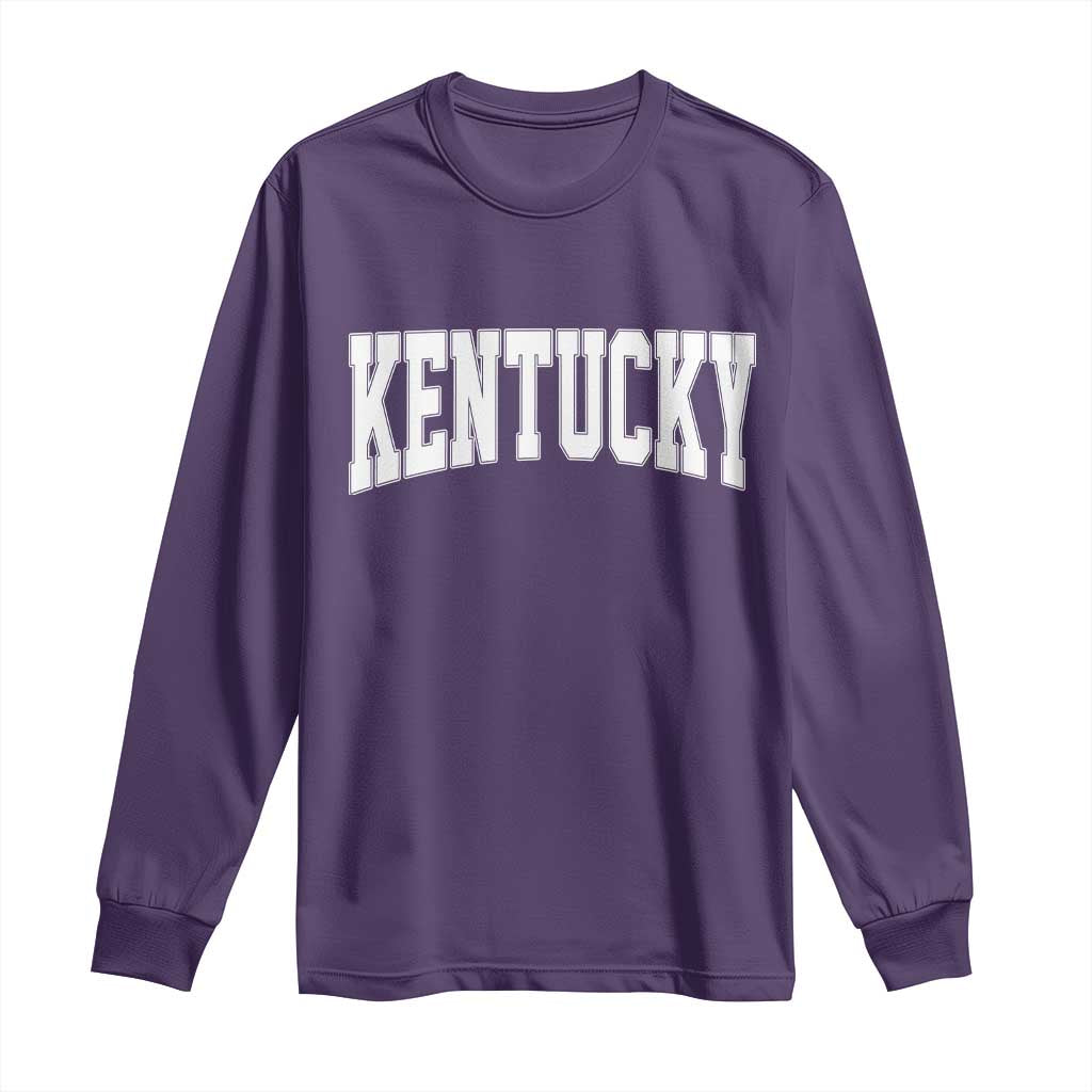 Kentucky Long Sleeve Shirt Retro Varsity Kentucky Lover KY State