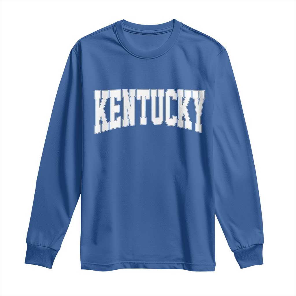 Kentucky Long Sleeve Shirt Retro Varsity Kentucky Lover KY State