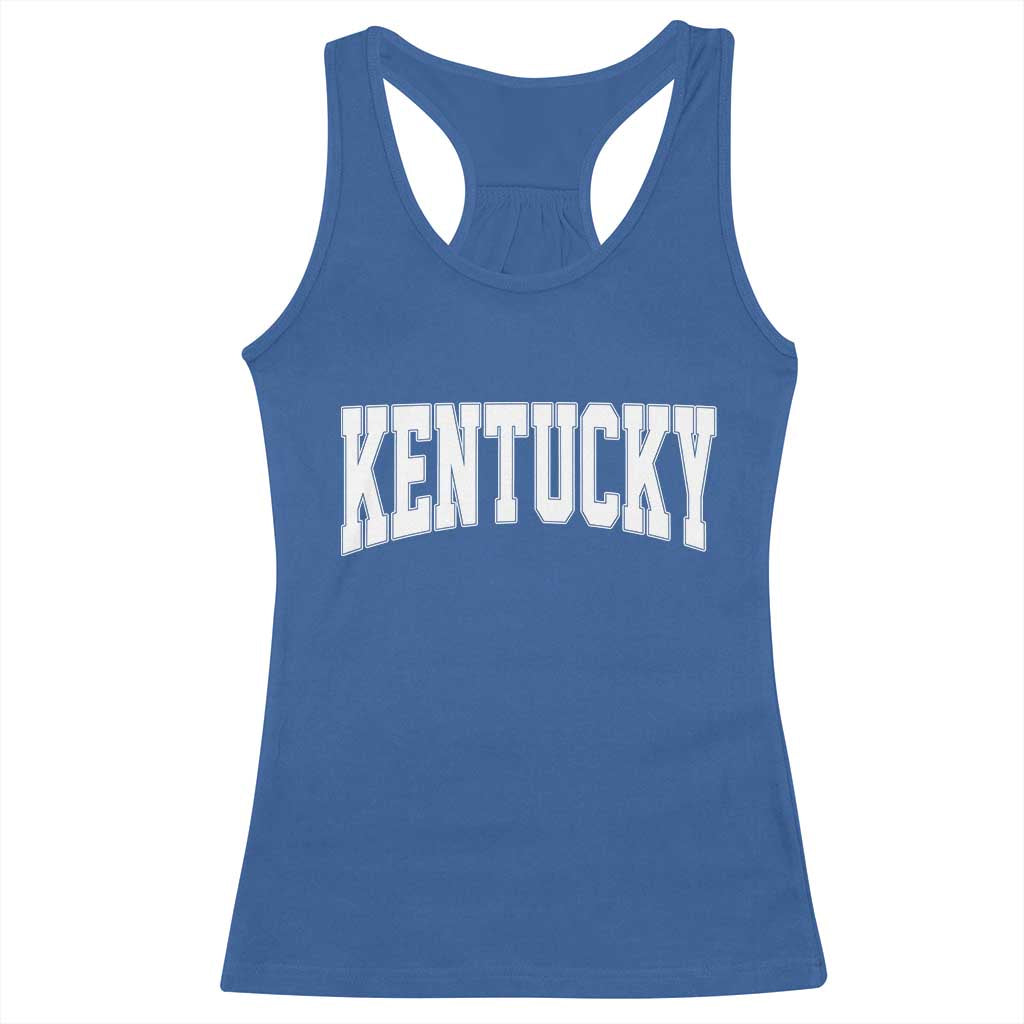 Kentucky Racerback Tank Top Retro Varsity Kentucky Lover KY State