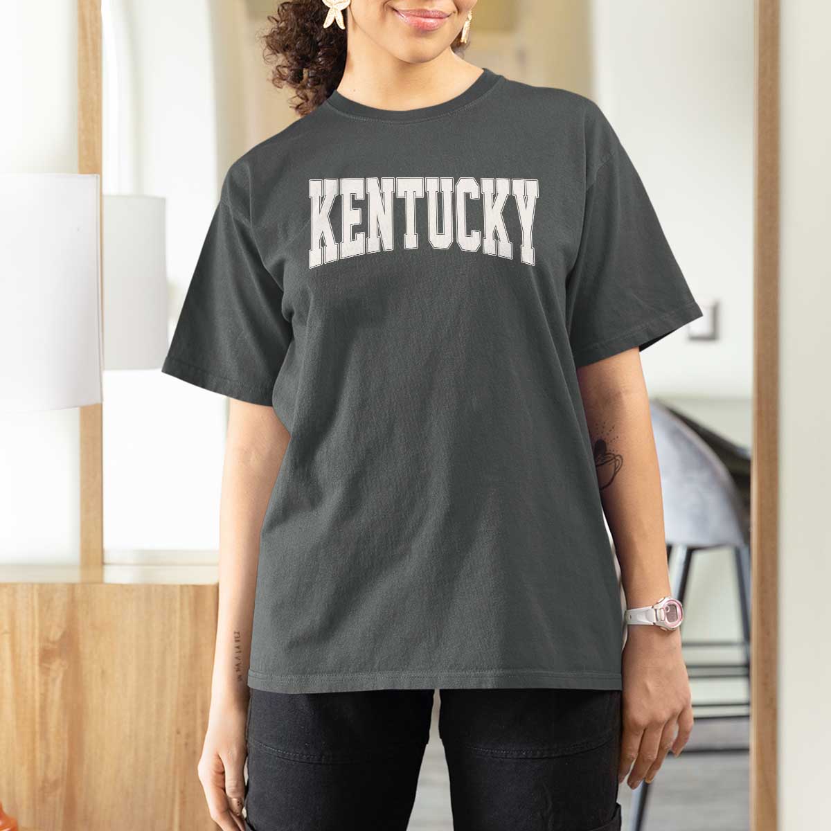 Kentucky T Shirt For Women Retro Varsity Kentucky Lover KY State