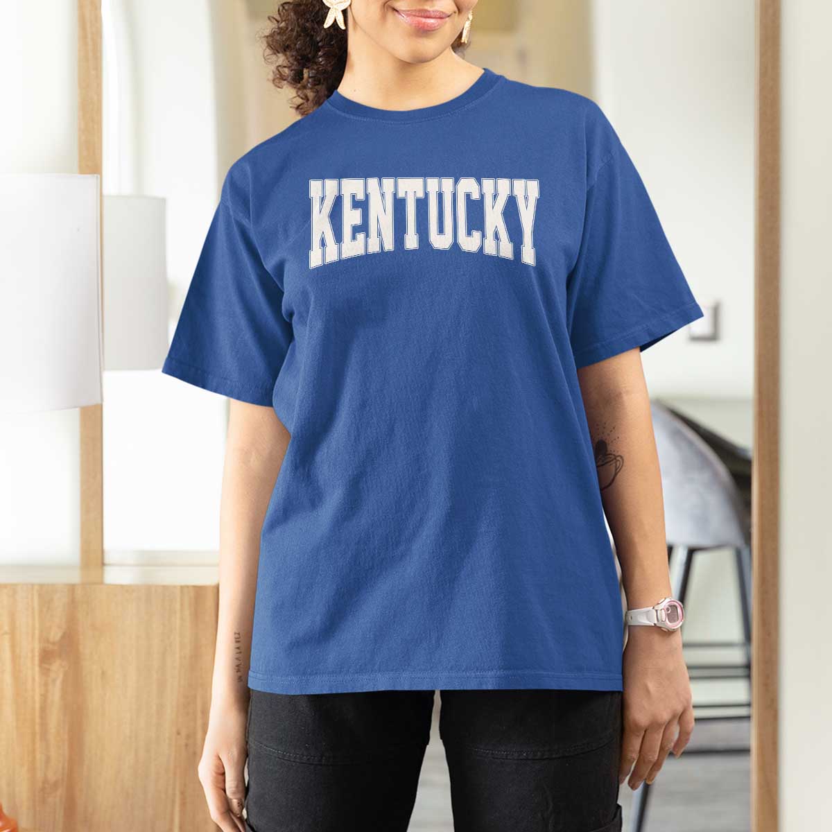 Kentucky T Shirt For Women Retro Varsity Kentucky Lover KY State