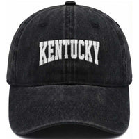 Kentucky Washed Cotton Baseball Cap Retro Varsity Kentucky Lover KY State