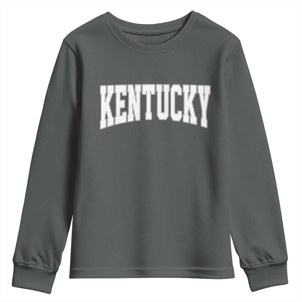 Kentucky Youth Sweatshirt Retro Varsity Kentucky Lover KY State