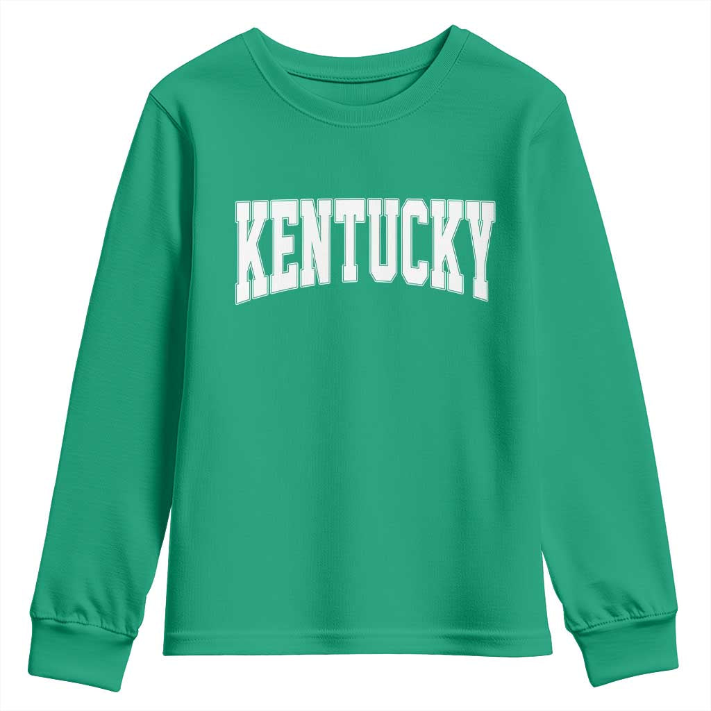 Kentucky Youth Sweatshirt Retro Varsity Kentucky Lover KY State
