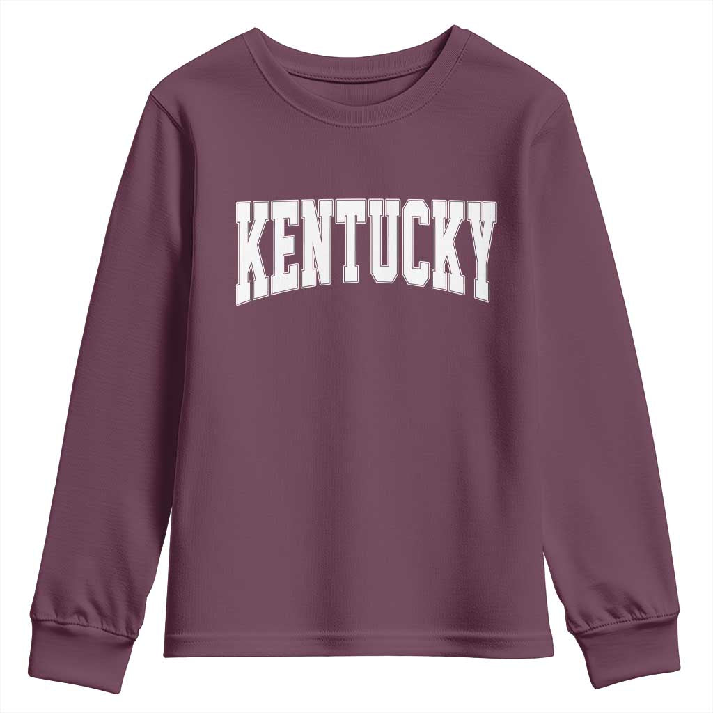 Kentucky Youth Sweatshirt Retro Varsity Kentucky Lover KY State