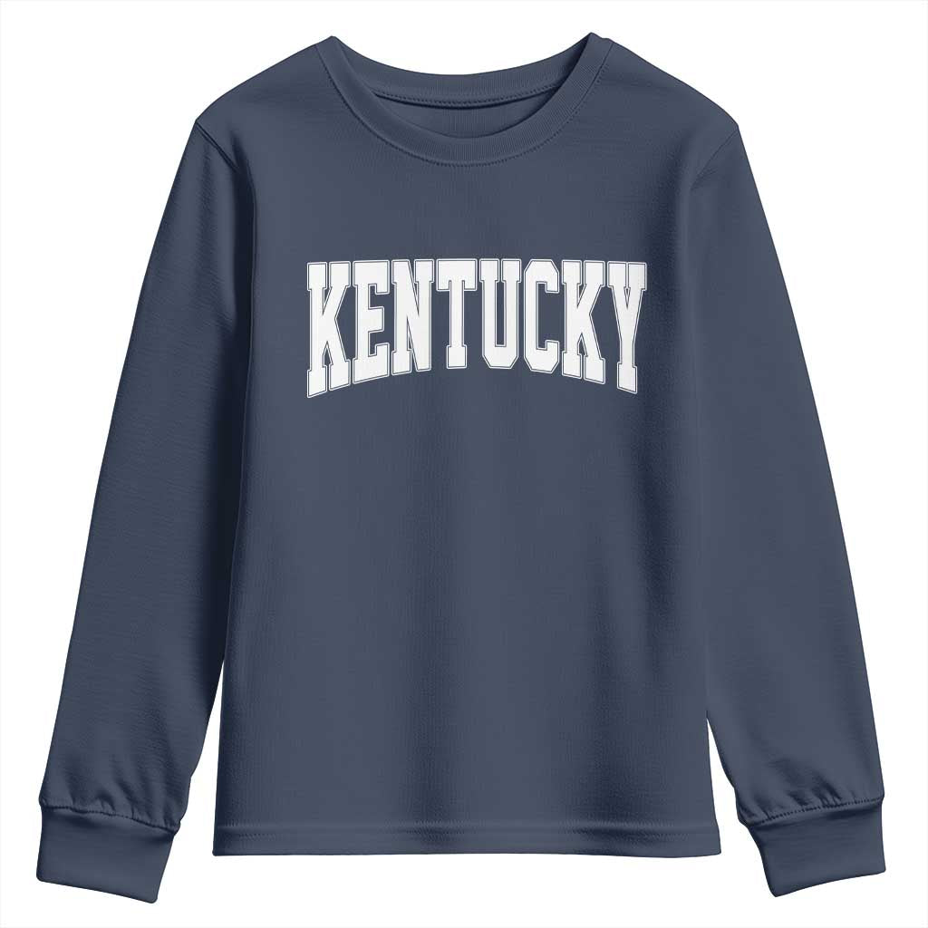 Kentucky Youth Sweatshirt Retro Varsity Kentucky Lover KY State