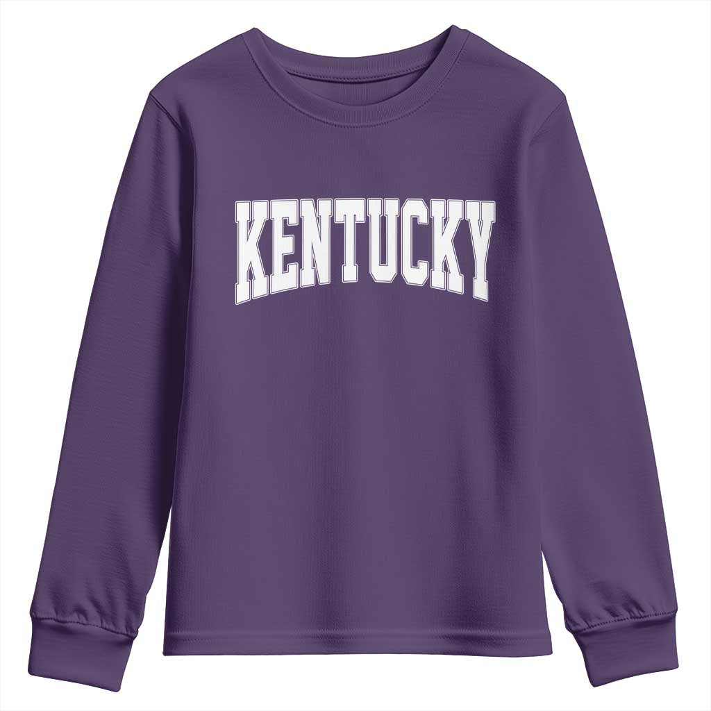 Kentucky Youth Sweatshirt Retro Varsity Kentucky Lover KY State