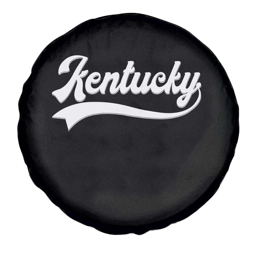 Vintage Kentucky Spare Tire Cover Varsity Script Retro Sports Jersey Style