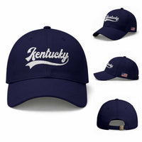 Vintage Kentucky Baseball Cap Varsity Script Retro Sports Jersey Style
