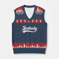 Vintage Kentucky V-Neck Knit Sweater Vest Varsity Script Retro Sports Jersey Style