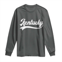 Vintage Kentucky Long Sleeve Shirt Varsity Script Retro Sports Jersey Style