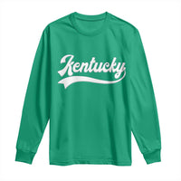 Vintage Kentucky Long Sleeve Shirt Varsity Script Retro Sports Jersey Style