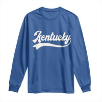 Vintage Kentucky Long Sleeve Shirt Varsity Script Retro Sports Jersey Style