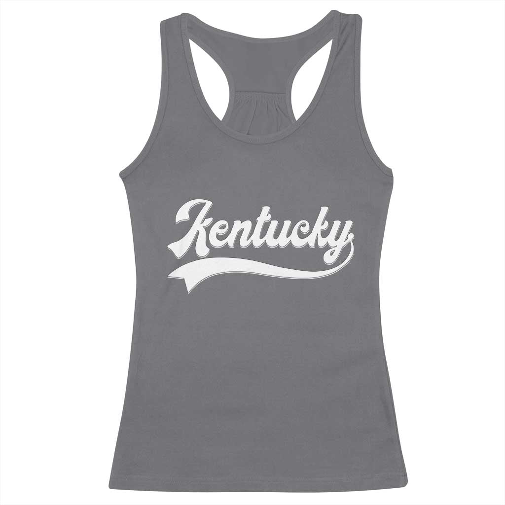 Vintage Kentucky Racerback Tank Top Varsity Script Retro Sports Jersey Style