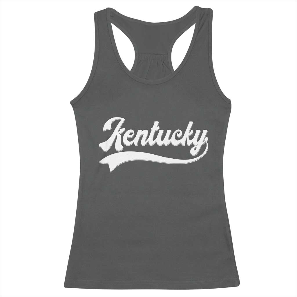 Vintage Kentucky Racerback Tank Top Varsity Script Retro Sports Jersey Style