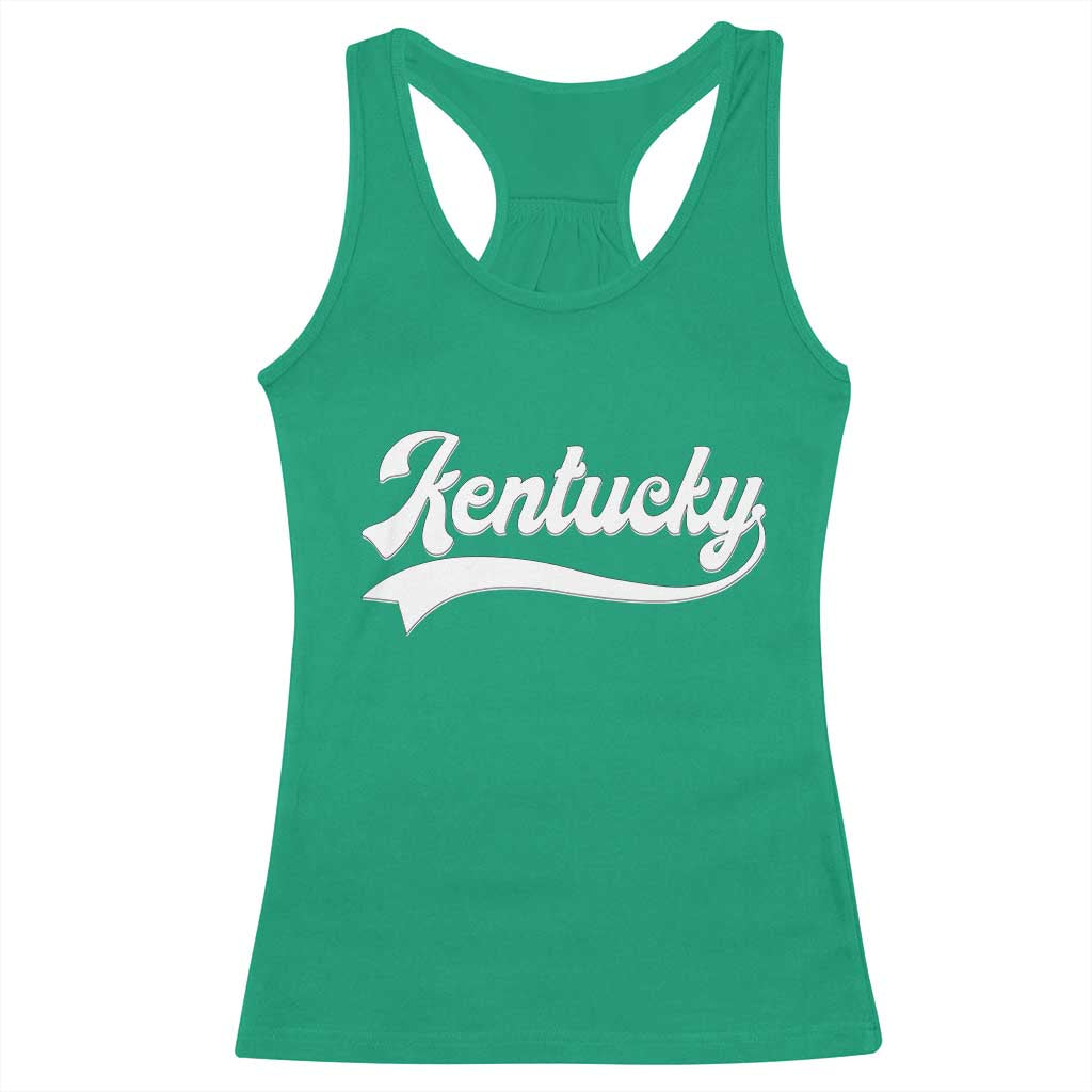 Vintage Kentucky Racerback Tank Top Varsity Script Retro Sports Jersey Style