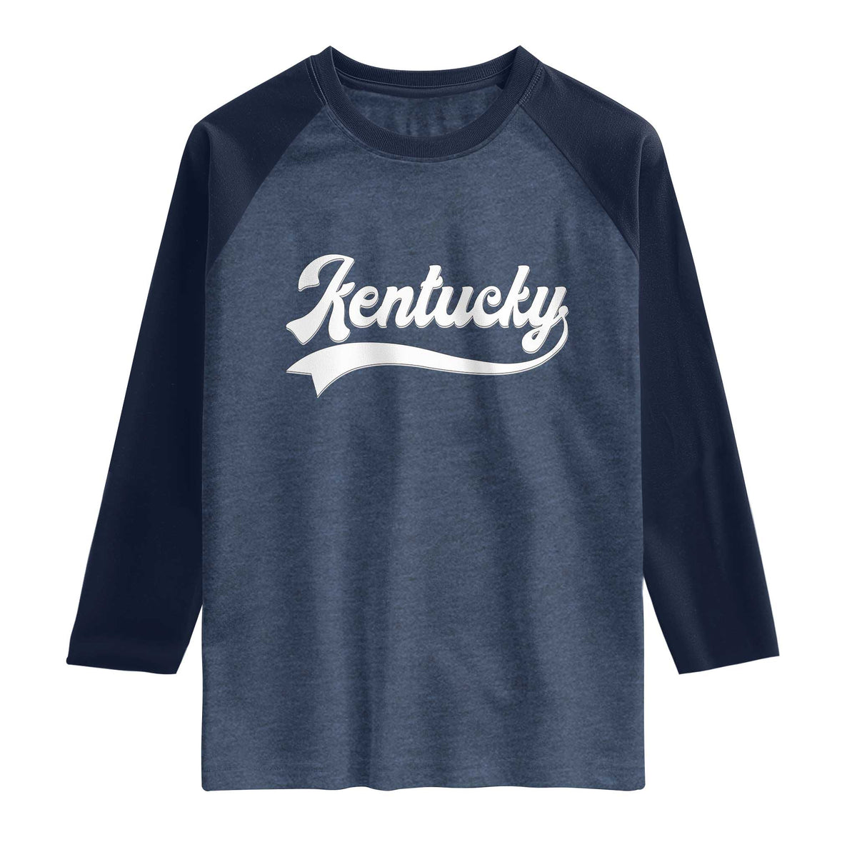 Vintage Kentucky Raglan Shirt Varsity Script Retro Sports Jersey Style