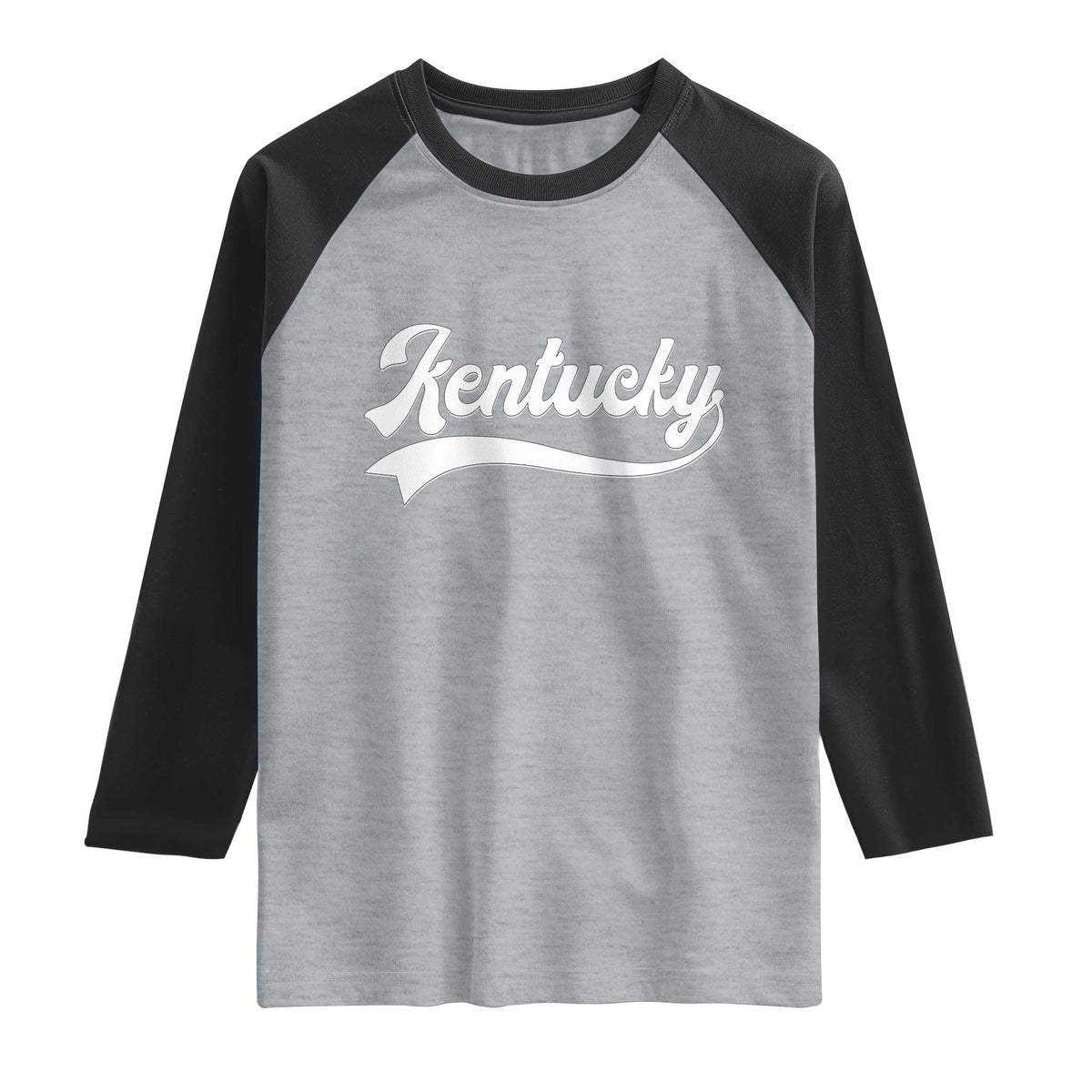 Vintage Kentucky Raglan Shirt Varsity Script Retro Sports Jersey Style