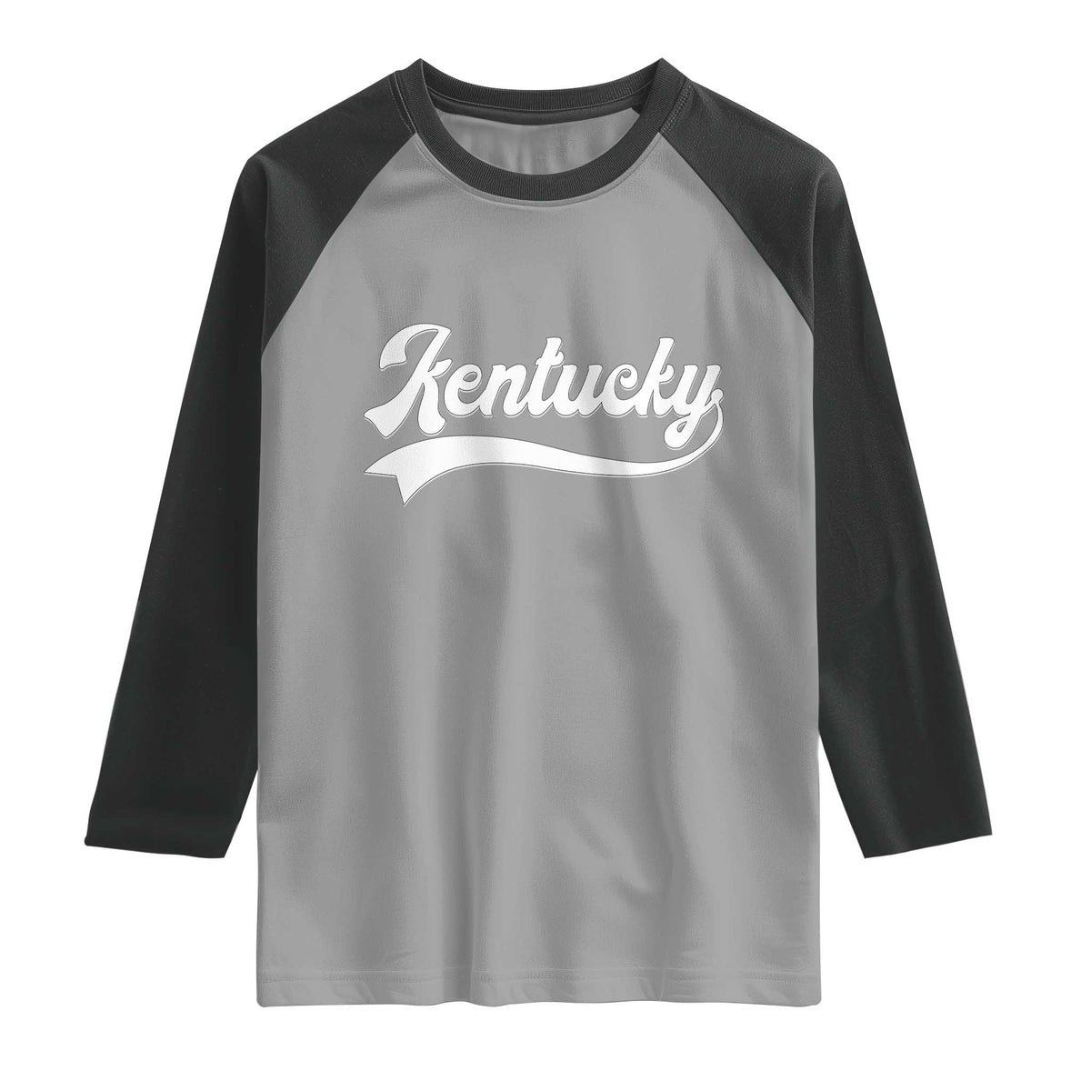 Vintage Kentucky Raglan Shirt Varsity Script Retro Sports Jersey Style