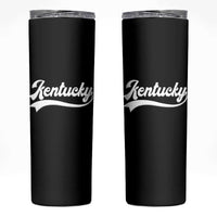 Vintage Kentucky Skinny Tumbler Varsity Script Retro Sports Jersey Style