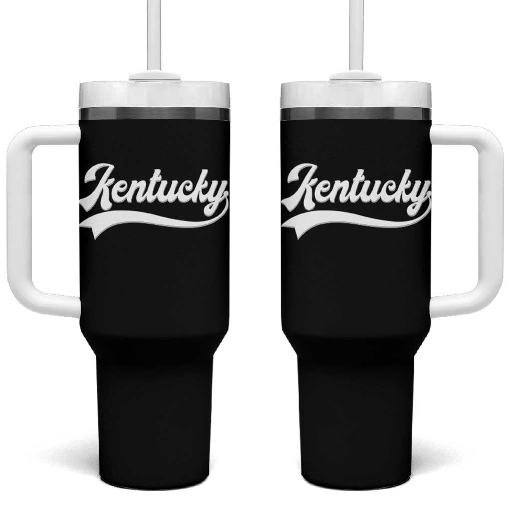 Vintage Kentucky Tumbler With Handle Varsity Script Retro Sports Jersey Style