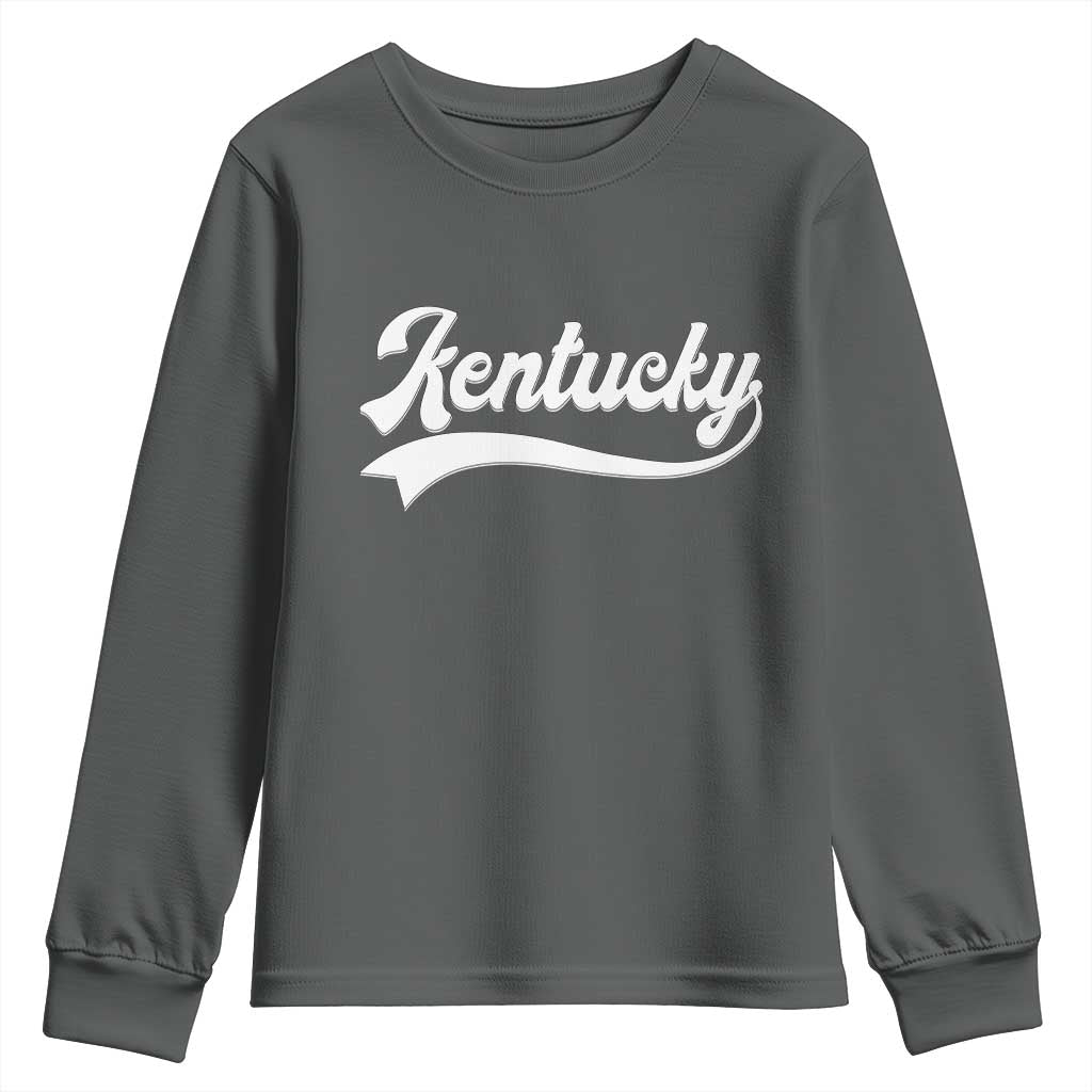 Vintage Kentucky Youth Sweatshirt Varsity Script Retro Sports Jersey Style