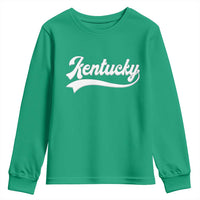Vintage Kentucky Youth Sweatshirt Varsity Script Retro Sports Jersey Style