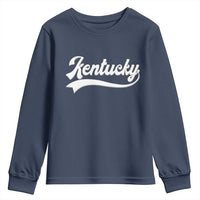 Vintage Kentucky Youth Sweatshirt Varsity Script Retro Sports Jersey Style