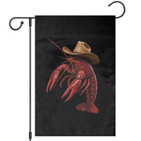 Cowboy Crawfish Garden Flag Yeeclaw Western Country Seafood Lobster Cajun Lovers